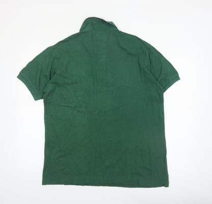 Lacoste Men's Green Polo Shirt Size 2XL Cotton Short Sleeve Classic Fit