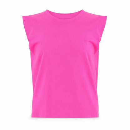 French Connection Women Pink Sleeveless High Neck Blouse M