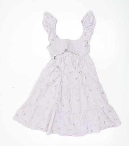 Hollister Women's Purple XS Fit & Flare Sleeveless Dress