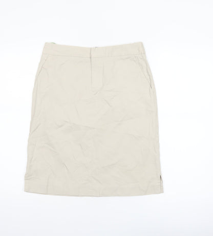 GAP Women’s Beige Cotton Pencil Skirt Size 6 Knee Length