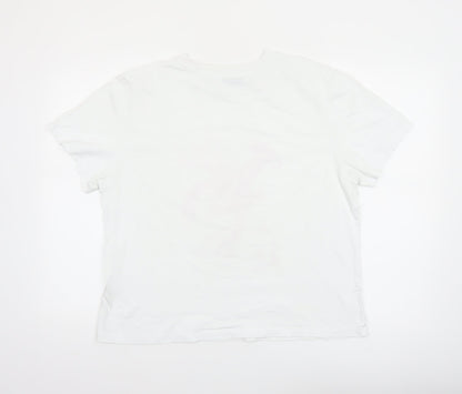 Mint Velvet Women's White XL Graphic Lobster Cotton T-Shirt