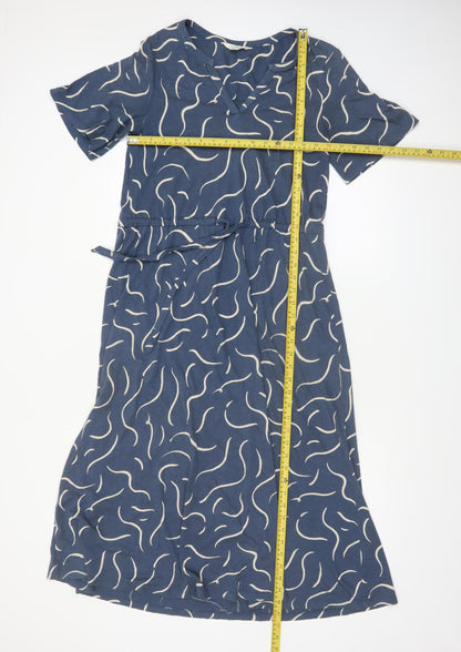 Seasalt Cornwall Women's Blue Size 8 Fit & Flare Midi Dress