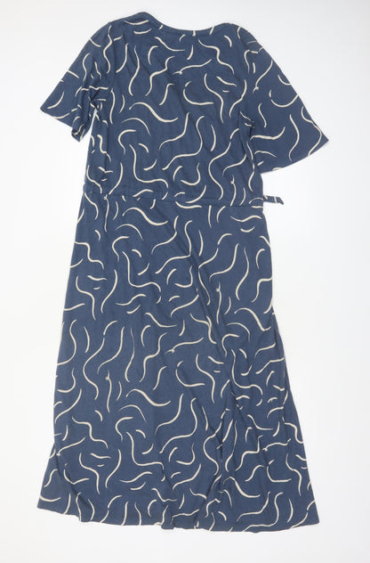Seasalt Cornwall Women's Blue Size 8 Fit & Flare Midi Dress