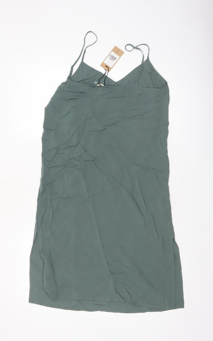 Hush Women’s Green Slip Dress Size 8 Viscose Summer Casual