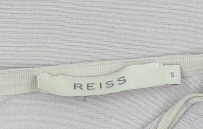 Reiss Women Beige Bandage Knit Pencil Skirt Size S