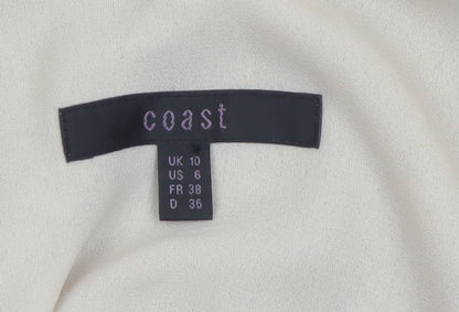 Coast Women's Silver Sequin Camisole Tank Top UK 10