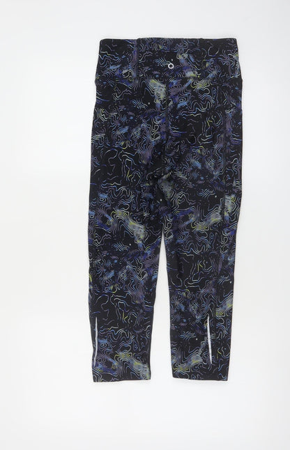 Marks and Spencer Goodmove Black Abstract Gym Leggings Size 10