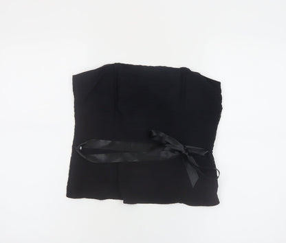 M&Co Women's Black Strapless Camisole Blouse Size 12