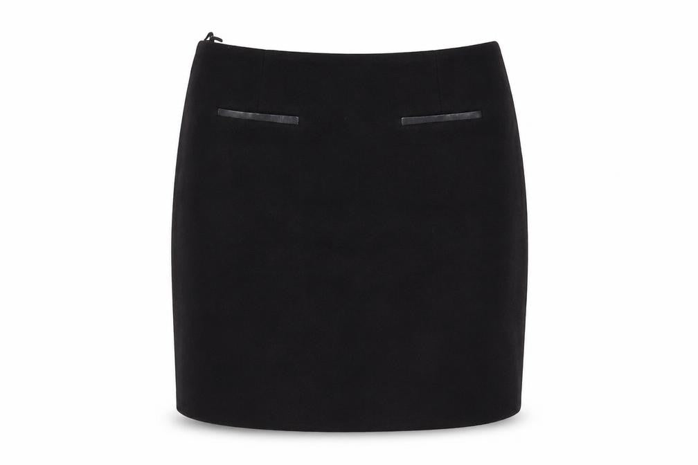 Marks and Spencer Womens Black Size 12 Straight Skirt