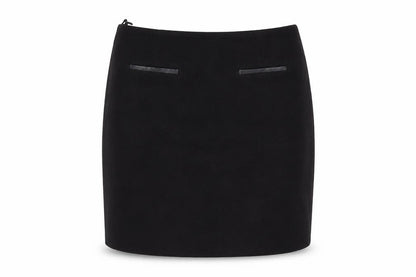 Marks and Spencer Womens Black Size 12 Straight Skirt