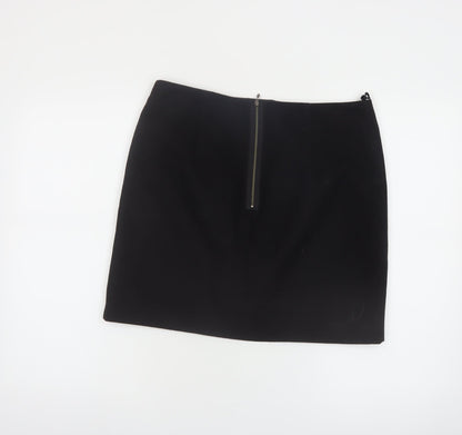 Marks and Spencer Womens Black Size 12 Straight Skirt