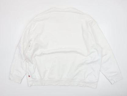 Levi's Mens White 2XL Relaxed Crew Neck Sweatshirt