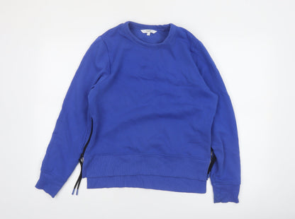 Next Women Blue Small Pullover Sweatshirt with Side Zips