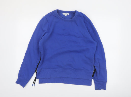 Next Women Blue Small Pullover Sweatshirt with Side Zips