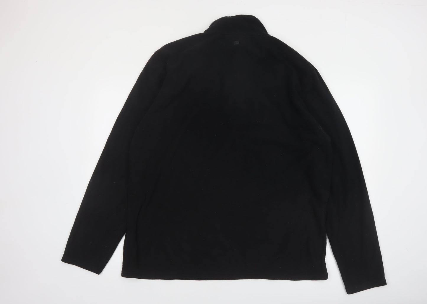 Mountain Warehouse Men's Black XL 1/2 Zip Fleece Sweatshirt