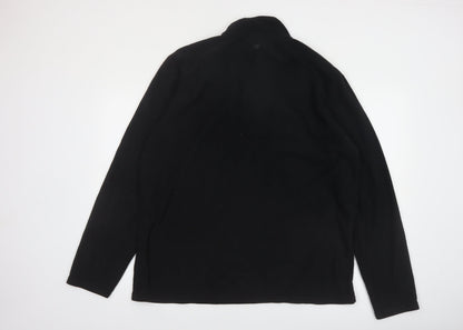 Mountain Warehouse Men's Black XL 1/2 Zip Fleece Sweatshirt