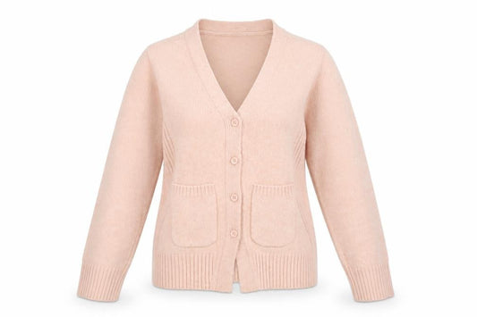 ASOS Women Pink XS Button Cardigan V-Neck Knit Jumper