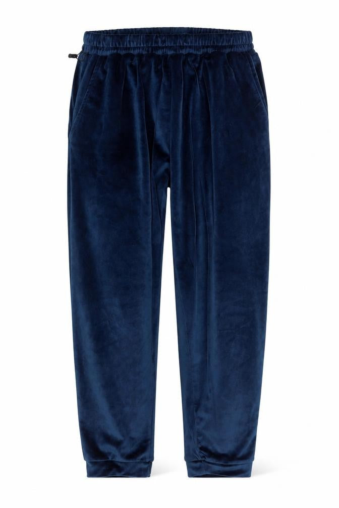 Neudis Women's Blue Velour Jogger Trousers Size S