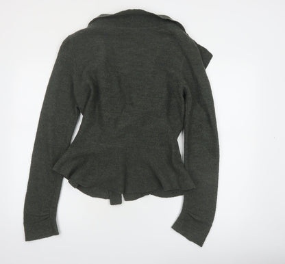 By Gro Abrahamsson Women’s Grey Wool Cardigan Size 12 Button Front