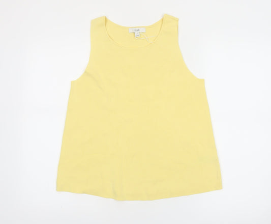 Marks and Spencer Women's Yellow Basic Tank Top Size M