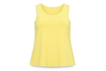 Marks & Spencer Women's Yellow Basic Tank Top Size M