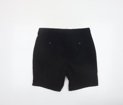 Marks and Spencer Men's Black 34 Chino Shorts Regular Fit