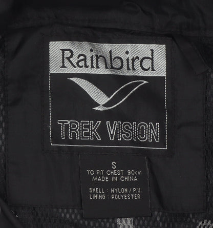 Rainbird Mens Blue Black Waterproof Hooded Windbreaker Jacket S