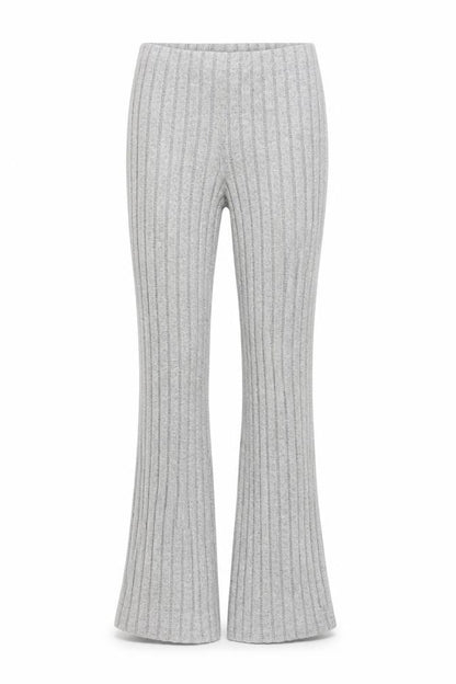 Elengatine Women’s Grey Flared Knit Trousers Size S