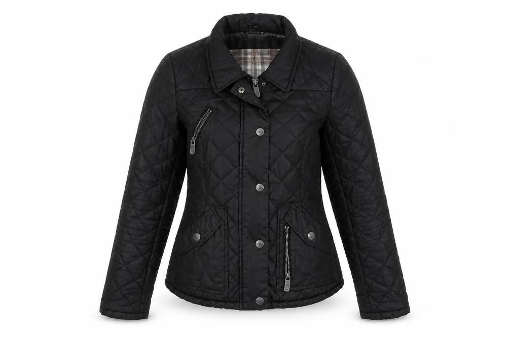 SoulCal & Co Women's Black Quilted Cotton Jacket Size 10