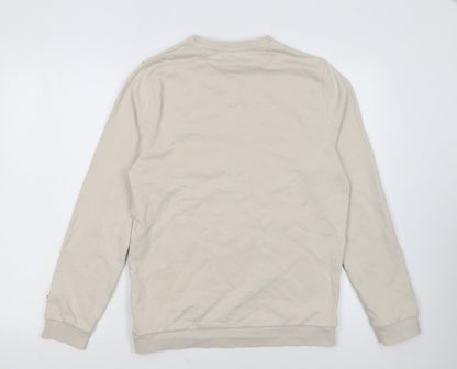 Lyle & Scott Boys Beige Cotton Crew Neck Logo Sweatshirt 14-15 Years