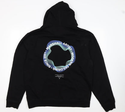 Marshall Artist Men's Black XL Pullover Hoodie with Logo Graphic