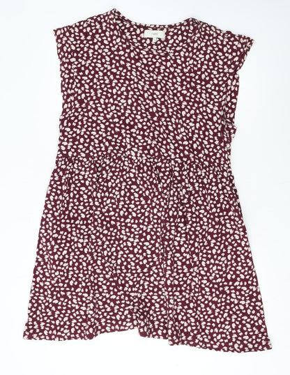 Next Women's Red A-Line Sleeveless Dress Size 18