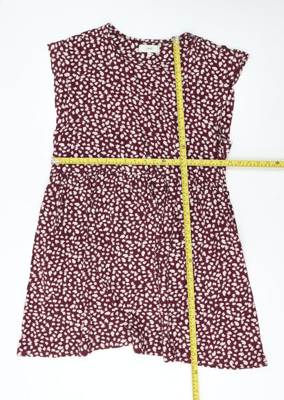 Next Women's Red A-Line Sleeveless Dress Size 18