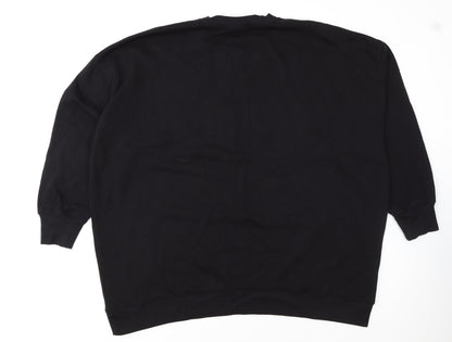 NEXT Women Black Sequin Merry Christmas Sweatshirt XXL
