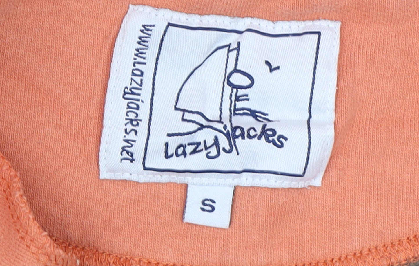 Lazy Jacks Men's Brown 1/4 Zip Fleece Sweatshirt Size S