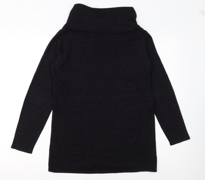 Style by EWM Women's Black Roll Neck Long Sleeve Pullover Jumper Size S