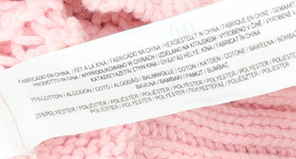 Primark Women Pink Knit Crew Neck Sleeveless Vest Jumper M