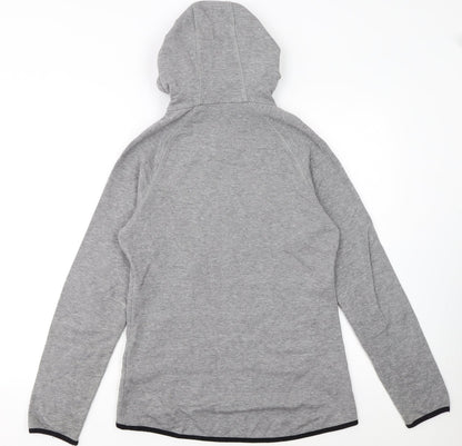Crane Womens Grey Full Zip Hooded Sweatshirt Small 8-10