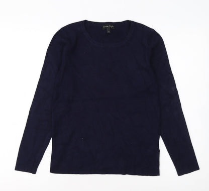 Phase Eight Women’s Blue Viscose Long Sleeve Pullover Jumper UK 12