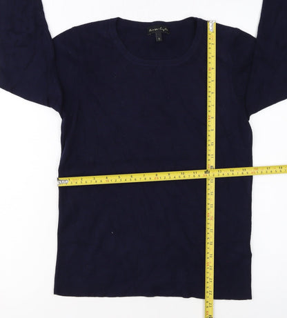 Phase Eight Women’s Blue Viscose Long Sleeve Pullover Jumper UK 12