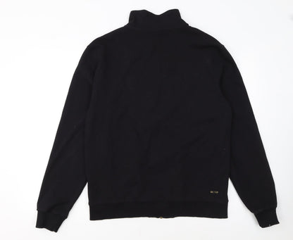 BE VIP Men’s Black XL Track Jacket Cotton Blend Zip Up