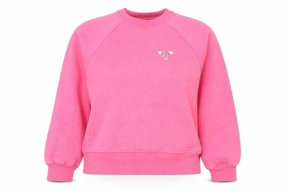 Couture Women's Pink Crew Neck Pullover Sweatshirt UK 8