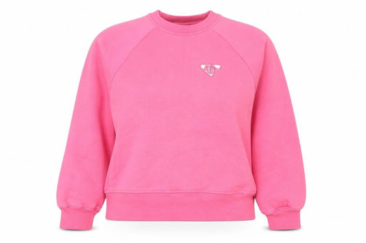 Couture Women's Pink Crew Neck Pullover Sweatshirt UK 8