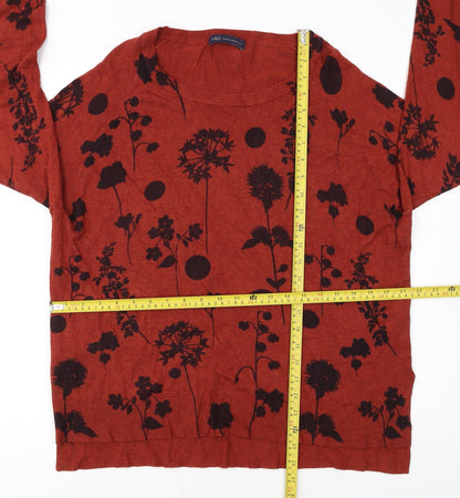 Marks and Spencer Women’s Brown Floral Knit Jumper UK 18