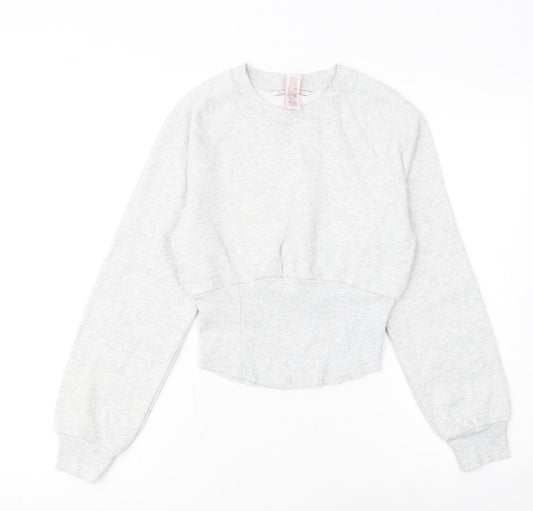 Victoria's Secret Womens Grey XS Pullover Crew Neck Sweatshirt
