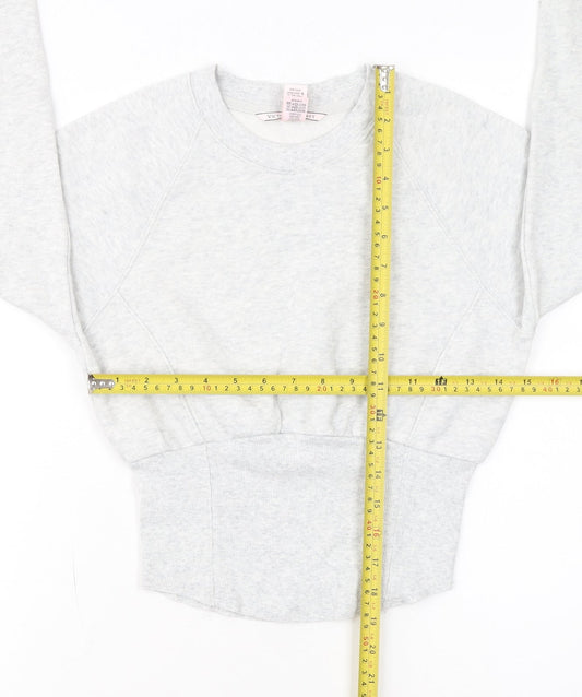 Victoria's Secret Womens Grey XS Pullover Crew Neck Sweatshirt