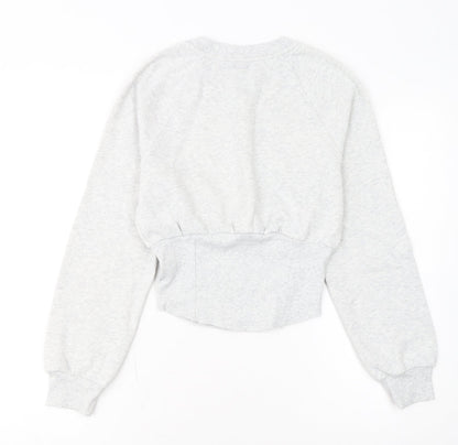 Victoria's Secret Womens Grey XS Pullover Crew Neck Sweatshirt