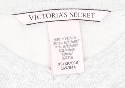 Victoria's Secret Womens Grey XS Pullover Crew Neck Sweatshirt