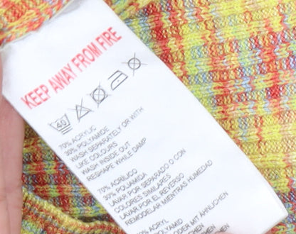 Urban Outfitters Women’s Multicoloured Mock Neck Slim Pullover Jumper Size S
