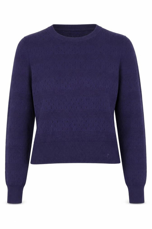 Jack Wills Women's Purple Knit Crew Neck Jumper Size 10